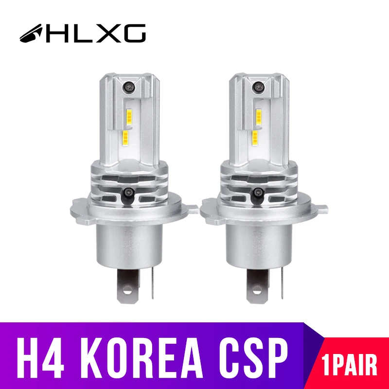 Тонкие автомобильные лампы h4 светодиодный проектор объектива CSP чипы