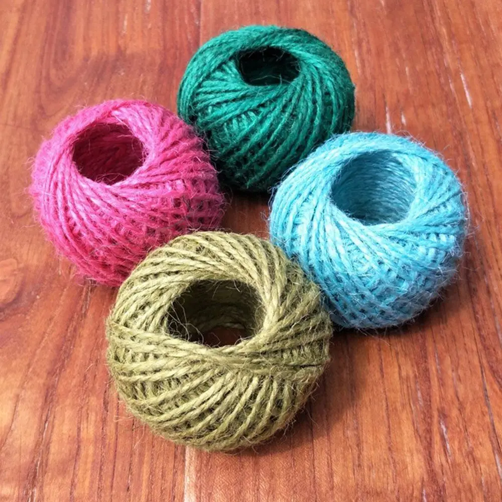 30 м натуральная джутовая веревка для вечеринки свадебный подарок оберточная