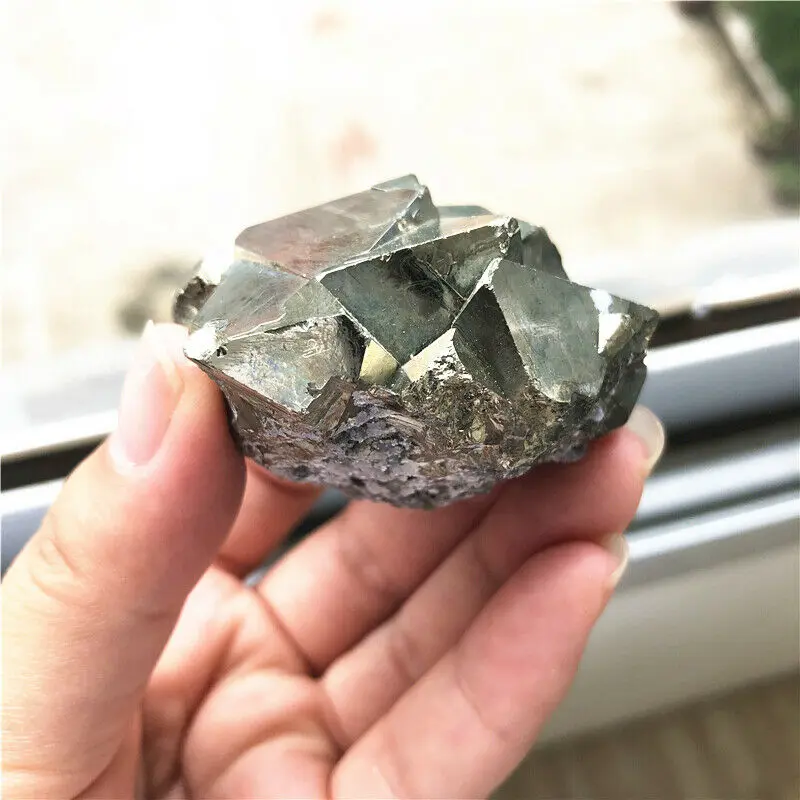 4 размера 1 шт. натуральный Железный Пирит кластер Кристалл Камень грубые образцы