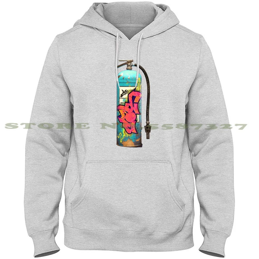 

The Roof Is On Fire Hoodies Sweatshirt For Men Women Fire Extinguisher Graffiti Street Art Tagging Vandalism Hosier Lane
