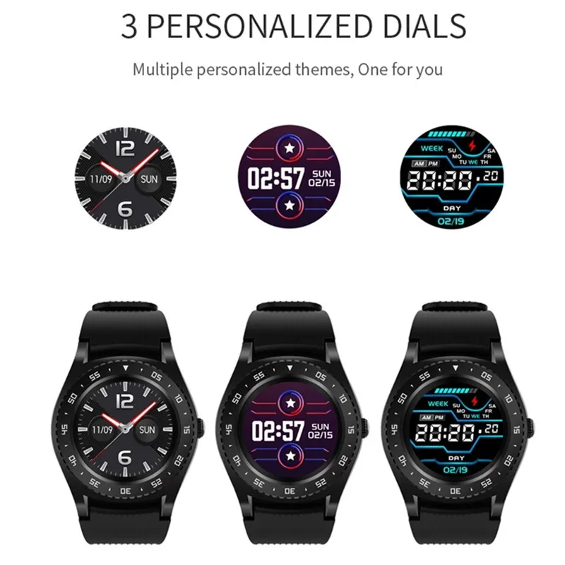 

M12 Smartwatch With SIM HD BT Call For Android IOS Fitness Sport Music Men Watch 2G TF Card