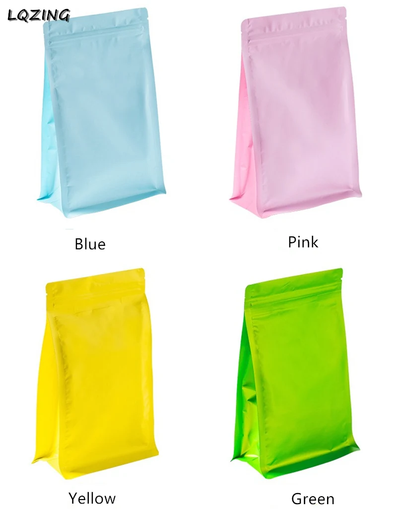 Пакетики для кофе из алюминиевой фольги упаковка 50 шт. самоподдерживающиеся