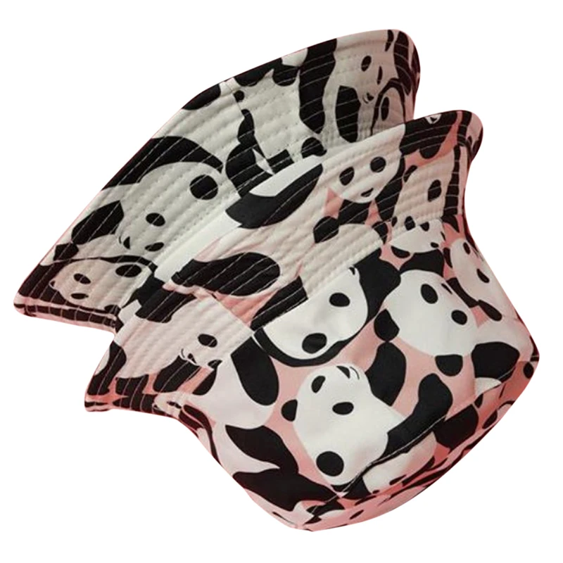 Симпатичная Панама с пандой складная летняя уличная Кепка Бобом в стиле хип-хоп