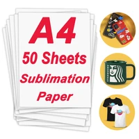 1020304050sheets sublimation heat transfer paper a4 for inkjet printer diy cup t shirt clothes sublimation print photo paper