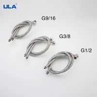kitchen hose stainless steel flexible plumbing pipes bathroom cold hot faucet 2 pieceset supply pipe hoses g 12 g 38 g 916