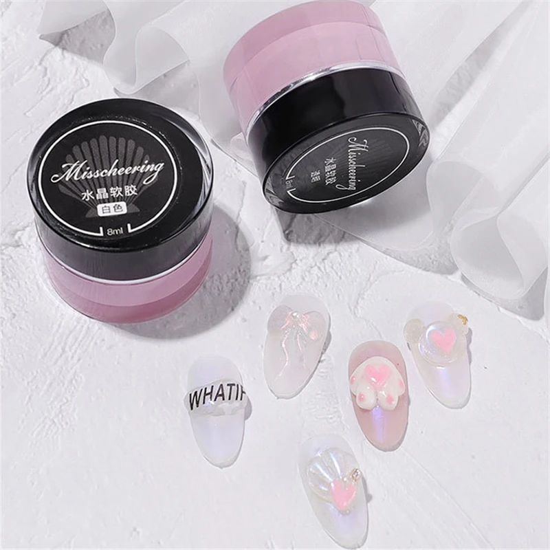 1 бутылка 3D стерео глина Мягкий гель-гель для ногтей художественный клей
