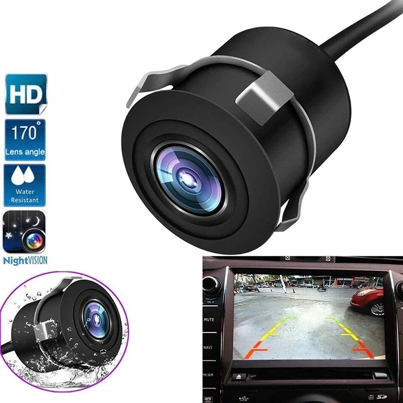 12V Car Rear View Camera CCD Night Vision Reversing Auto Parking Monitor Waterproof 170 Degree Full  HD Auto Backup Camera