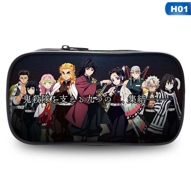 

Anime Demon Slayer Pencil case Student pencil-case pencil eraser ruler large capacity pencil case