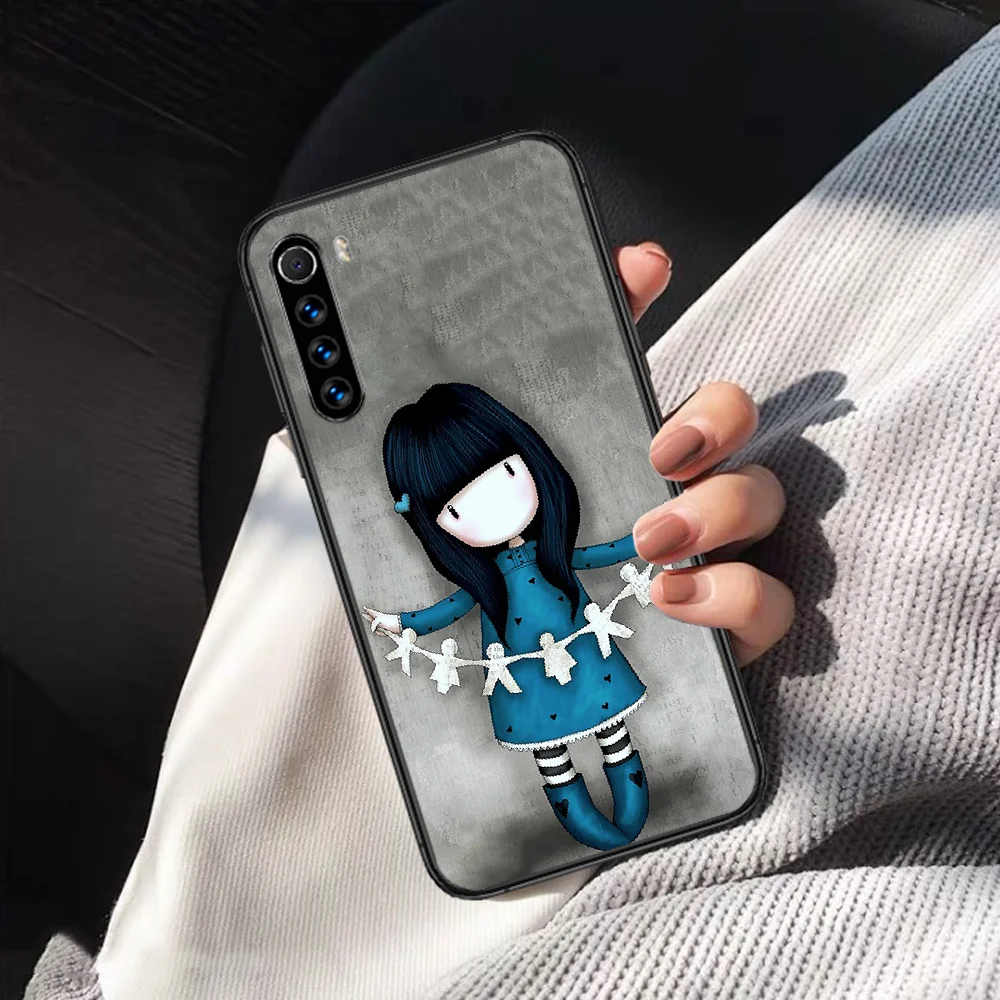 

Gorjuss Cartoon Girl Santoro Phone Case For XIAOMI Redmi Note 5 7 8 T 9 6A 7A 8A 9S K 20 30 Pro black Coque Painting Cell 3D