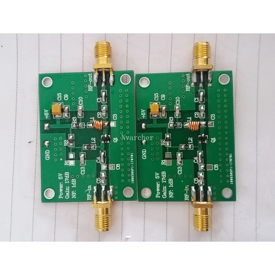 Nvarcher VHF UHF малошумный модуль усилителя мощности LNA широкополосный ISM диапазон 433M RF