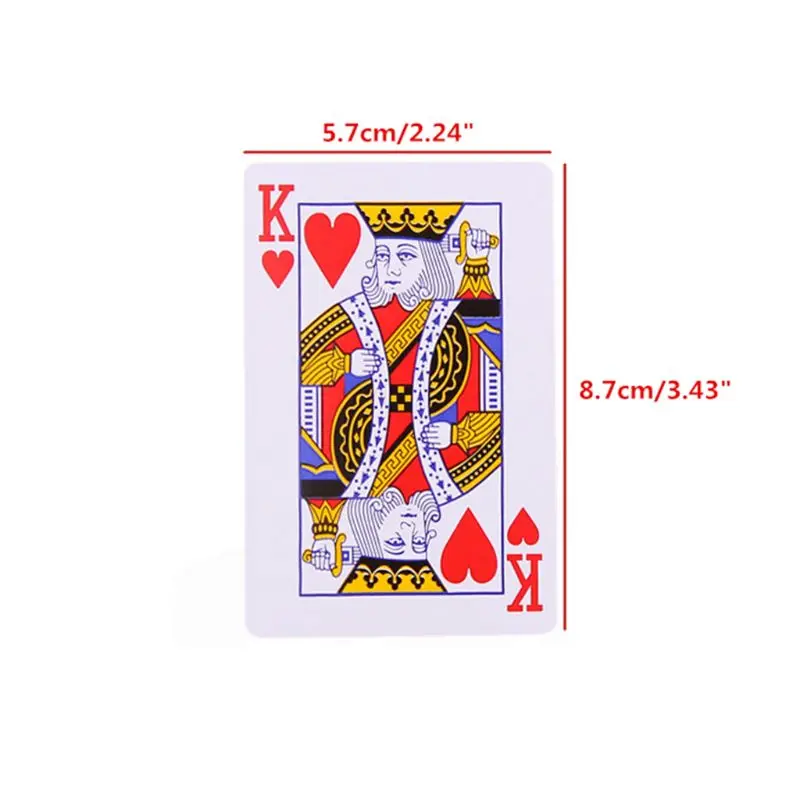 

Standard Poker Solitaire Classic Magic Tricks Board Game Bar Party Playing Cards