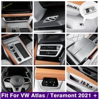 air ac lift button lights control gear box panel cover trim fit for vw atlas teramont 2021 2022 accessories interior matte kit