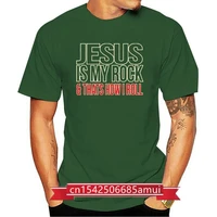 men t shirt jesus is my rock amp thats how i roll religious cool casual pride t shirt men unisex fashion tshirt