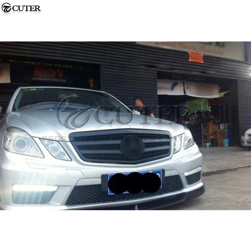 W212 Carbon Fiber Front Bumper Lip Spoiler for Mercedes Benz E350 E300 E63 Amg Car Body Kit 10-13 | Автомобили и мотоциклы