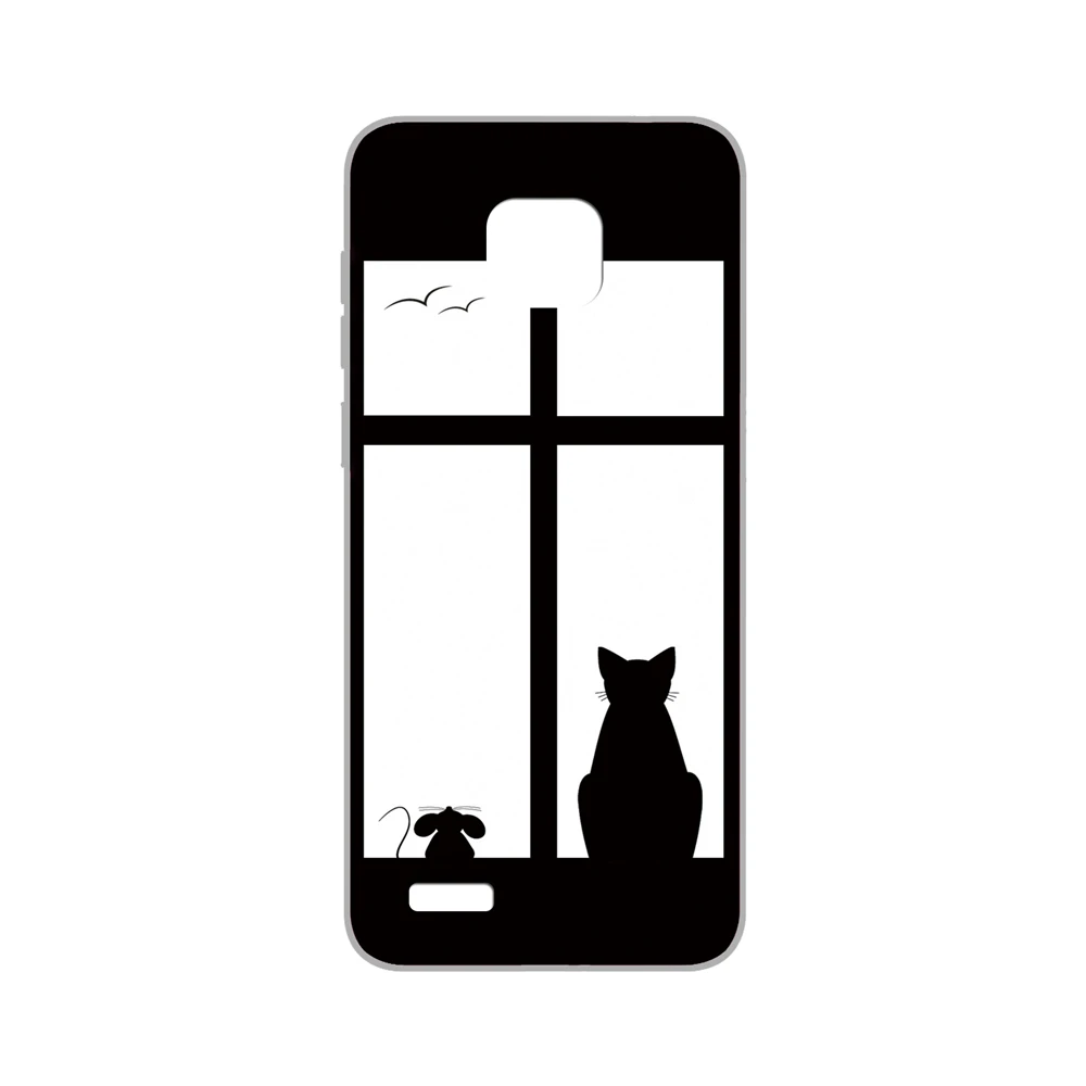 27 GUCOON Silicone Cover for Ulefone Note 7 S11 6.1inch Case Soft TPU Protective Phone Case Cartoon Wolf Flower Cat Bumper Shell - Цвет: 27