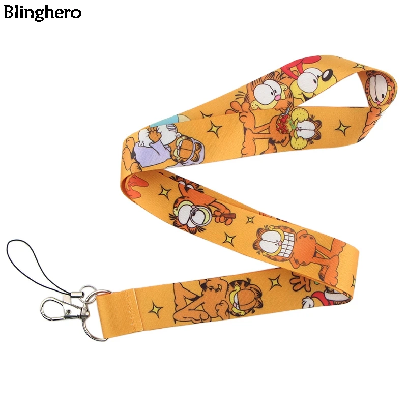 Blinghero мультяшный экзотический Кот шнурок для ключей держатель телефона Забавный