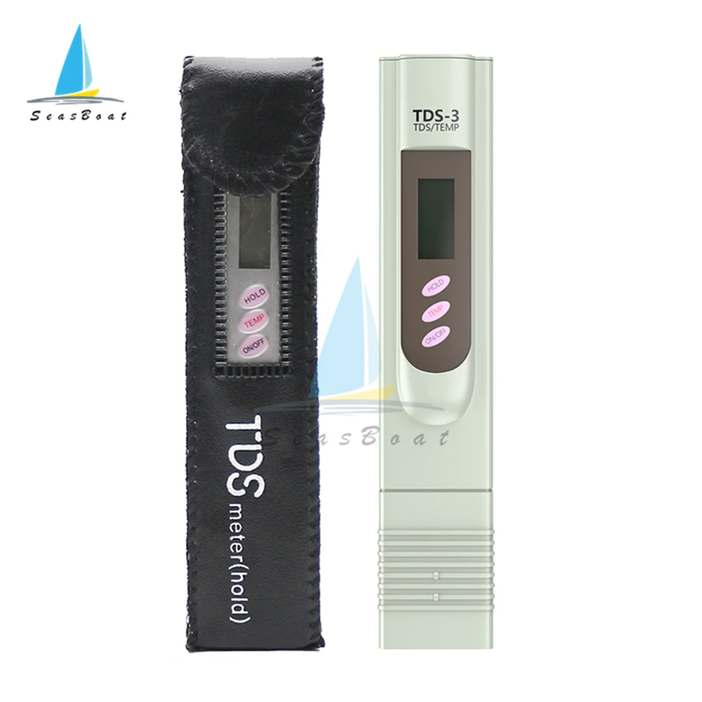 Портативный ручка Портативный Цифровой Счетчик Воды Фильтр измерения качества воды Чистота тестер TDS метр с кожаный чехол