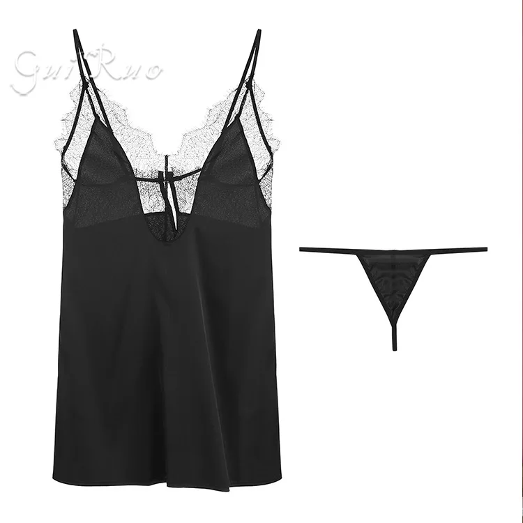 

High-end new sexy pajamas in Europe and America sexy plus size temptation lingerie uniform set 408
