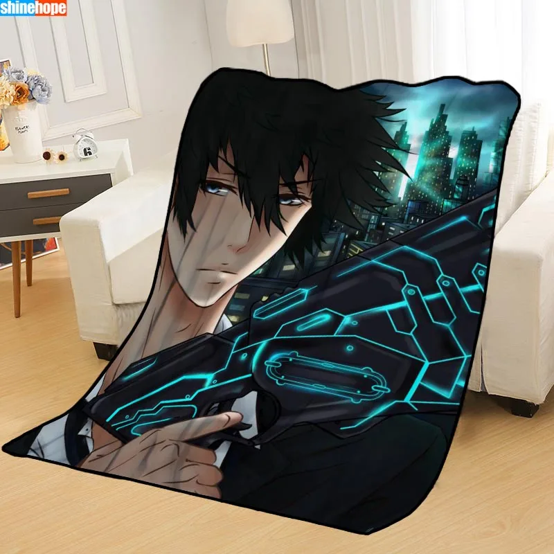 ?? カスタムサイコパス毛布ベッドスローブランケットソフトブランケット夏毛布アニメ毛布旅行毛布ビッグサイズ145X200cm