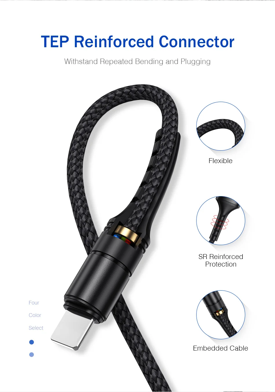 YKZ кабель для мобильного телефона 3 в 1 Micro USB кабель usb type-C кабель для зарядки для samsung Xiaomi huawei USB шнур для освещения
