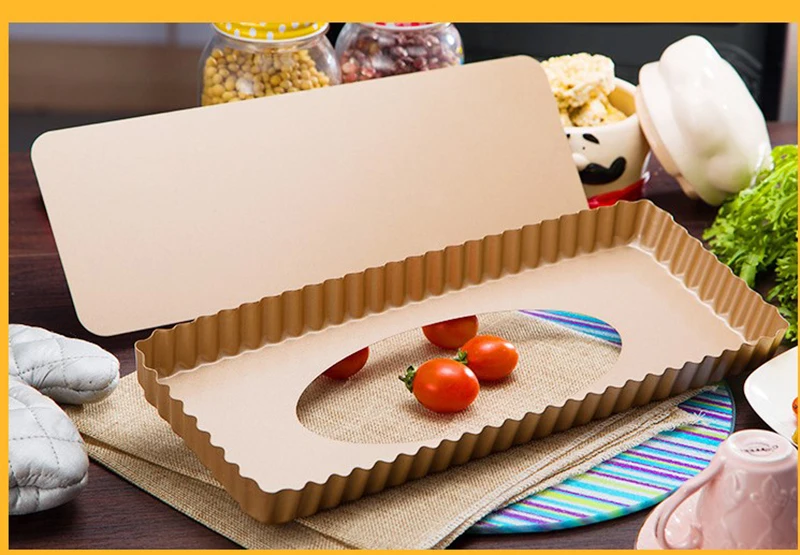 14 дюймовый лоток для выпечки прямоугольник рифленая антипригарная форма