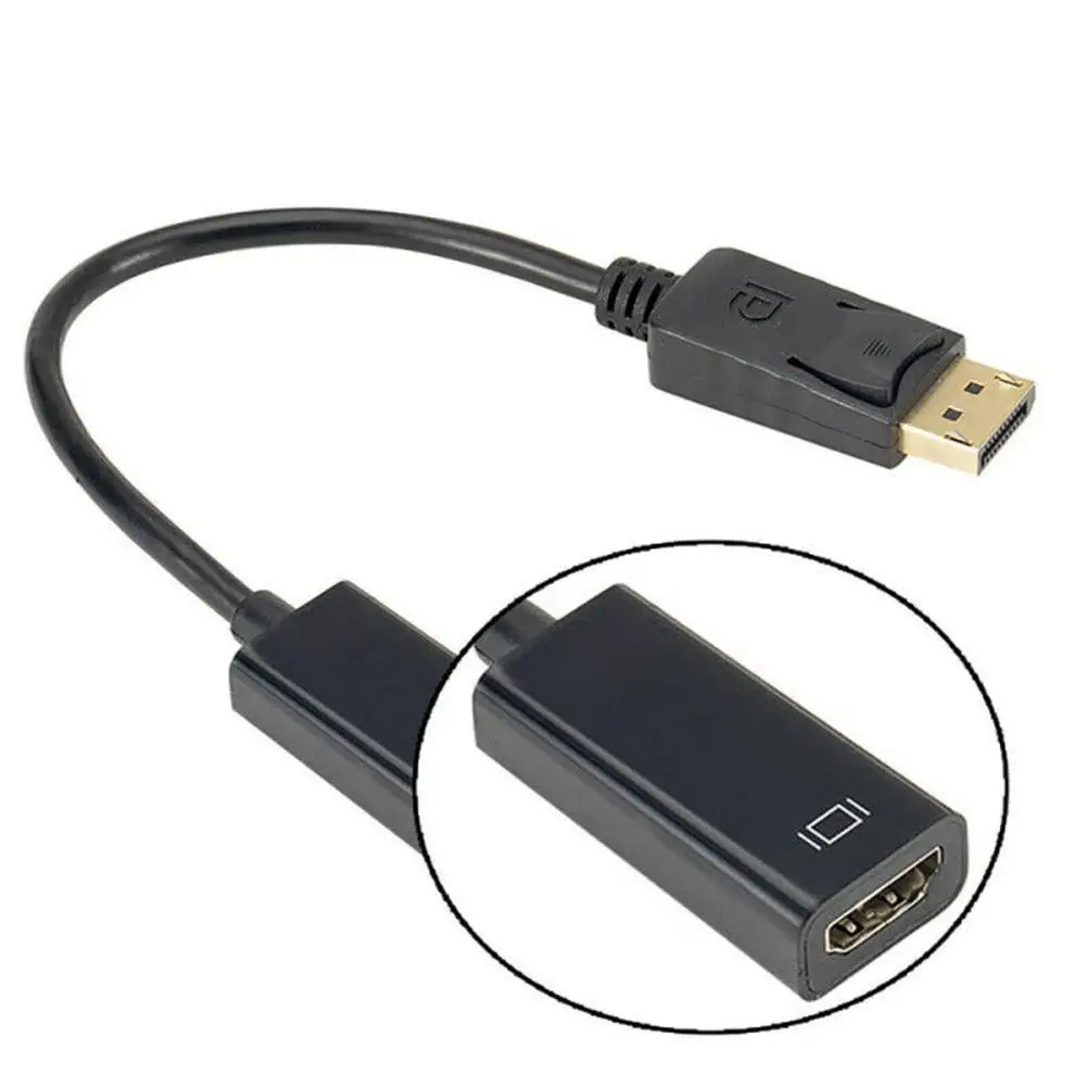 Переходник с DP на HDMI совместимый кабель для ноутбука HP/DELL и ПК Папа мама порт
