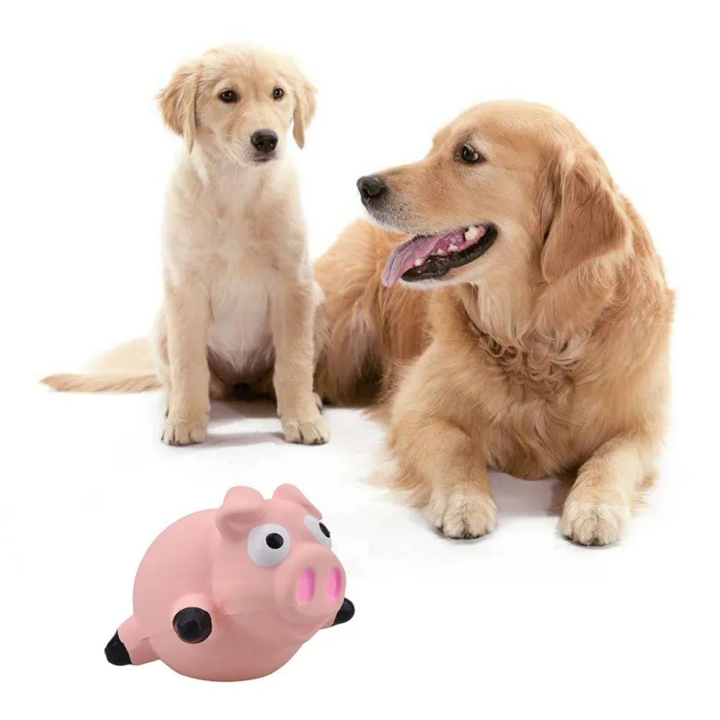 Собака игрушки из мультфильмов круглый латекса Pig игрушка для домашней собаки