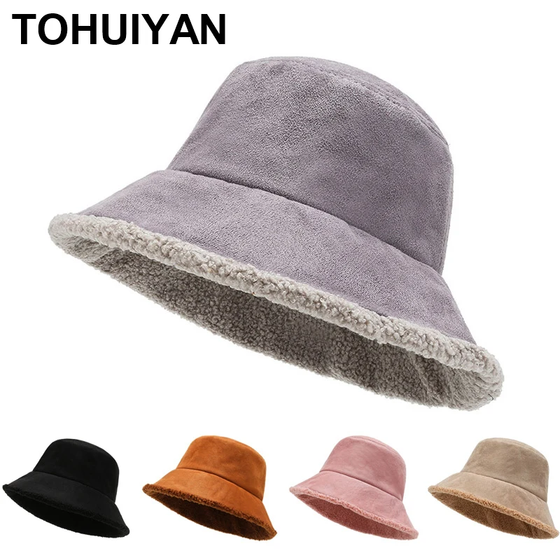 Панама Складная женская плотная Шерстяная Шапка модная уличная шляпа от солнца