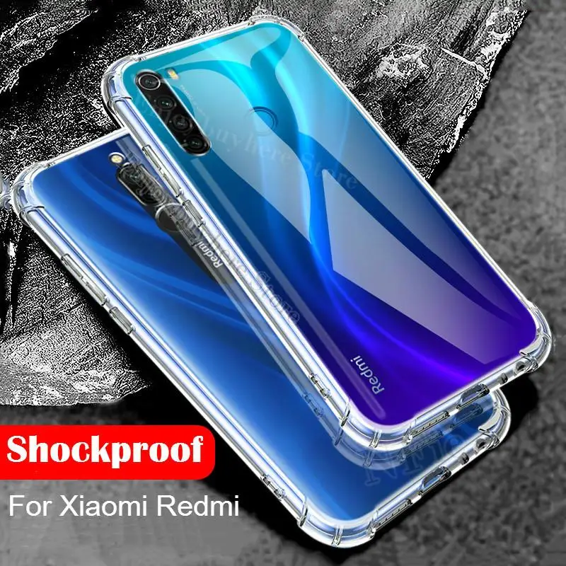 Прозрачный чехол для телефона из ТПУ Для Xiaomi Poco M3 X3 Redmi 9 9A 9C Note 8 7 Pro 9s 8T