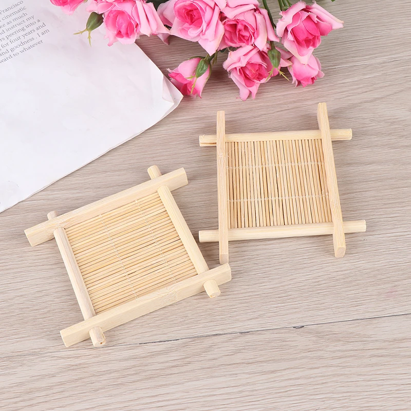 

Wooden Natural Bamboo Soap Dish Tray Holder Storage Soap Rack Plate Box Container For Bath Shower Plate Bathroom