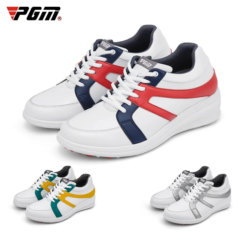 PGM New Arrival Women Patented Anti-slip Golf Shoes Spike Upgrade Waterproof Breathable Heightening Golf Sneakers 35-39