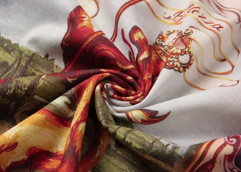 

2021 Spring/summer new short sleeve T-shirt men's European and American trade trend animal digital printing round collar sleeve