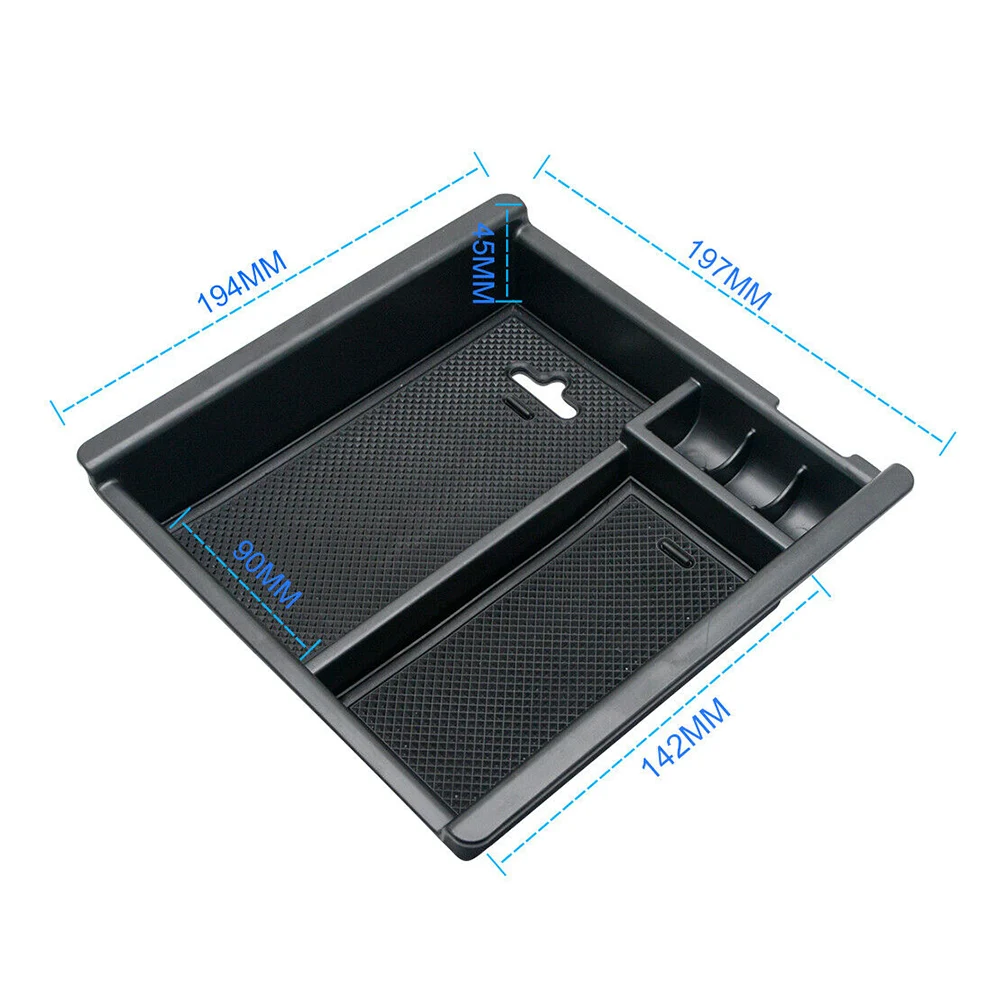 

ABS Plastic Car Armrest Center Storage Box For Toyota Hilux 2004-2014 Center Console Glove Tray Organizer Case