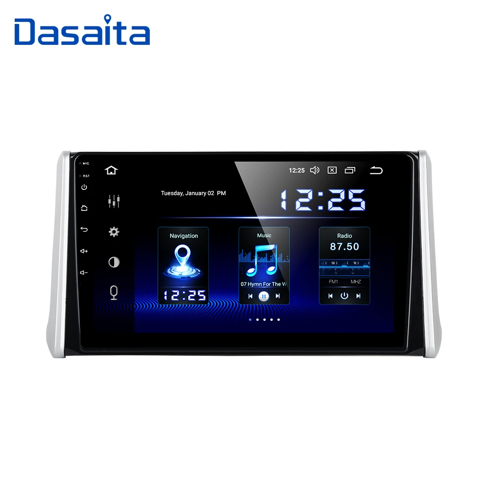 Автомобильный радиоприемник Dasaita на Android 10 0 1 din для Toyota RAV4 GPS 2018 2019 Bluetooth MP3