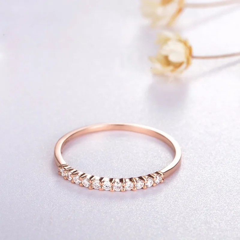 2 цвета розовое золото/Rhod кольцо обручальное модное бутик ювелирные изделия