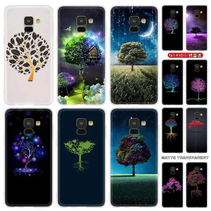 

Чехол для телефона Samsung Galaxy J6 J8 J5 J7 J4 Plus 2018 2016 2017 EU Prime Pro CORE Cover Star цветной с рисунком дерева