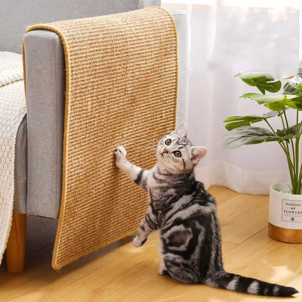 

Cat Scratcher Sisal Mat Board Chair Table Sofa Mats Furniture Protector Cat Scratch for Sharpen Nails Scraper Cats Tree Cat Toys