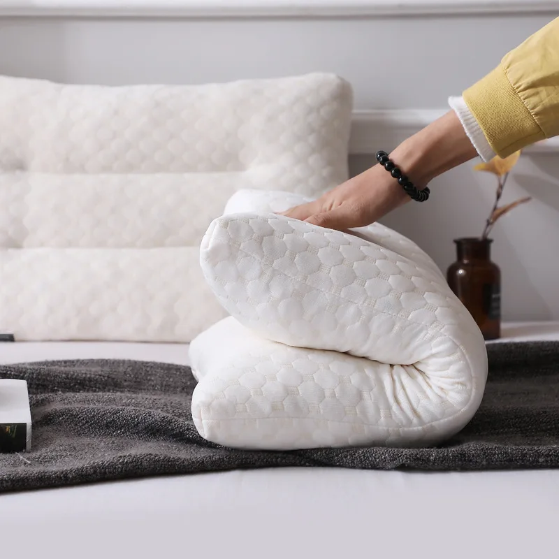 

Natural Latex Pillows for Bedroom Home Hotel Neck Stretcher Core for Adult Neck Protector Orthopedic Pillow for Sleeping