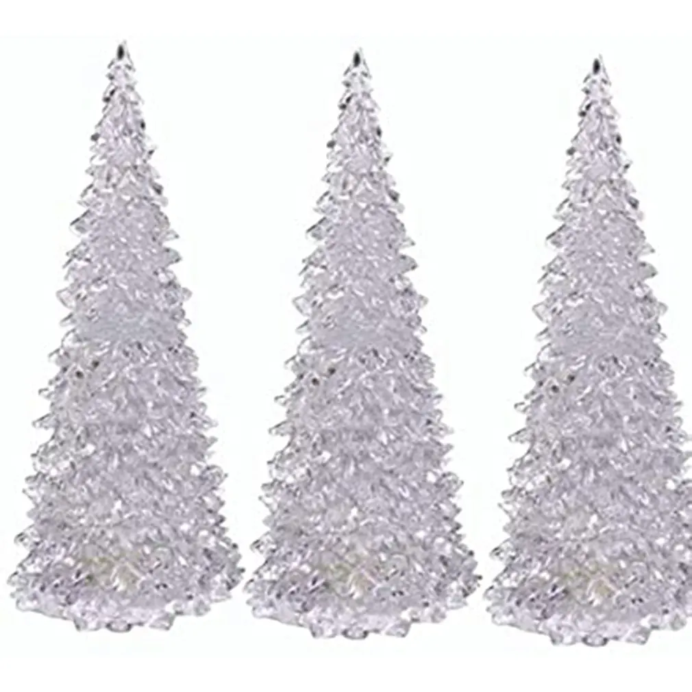 

2020 New Changing Acrylic Christmas Tree Night Light Lamp Home Decor LED 7Colors Xmas Gifts Christmas Decoration Drop Shipping