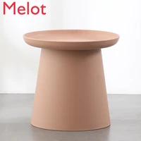 nordic round small side tables furniture table living room plastic coffee table creative storage box sturdy stable minimalist