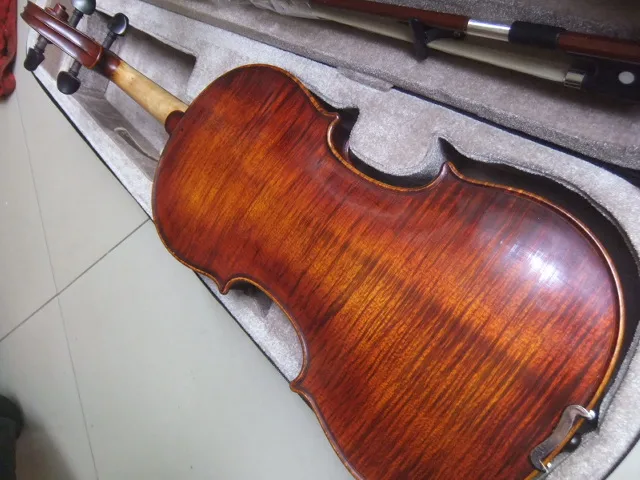 Бесплатная доставка чехол для скрипки ручной работы с масляным лаком 100% + пенопласт из углеродного волокна