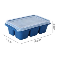 3pcsset ice mold mini sealed cover blue small size ice tray for kitchen