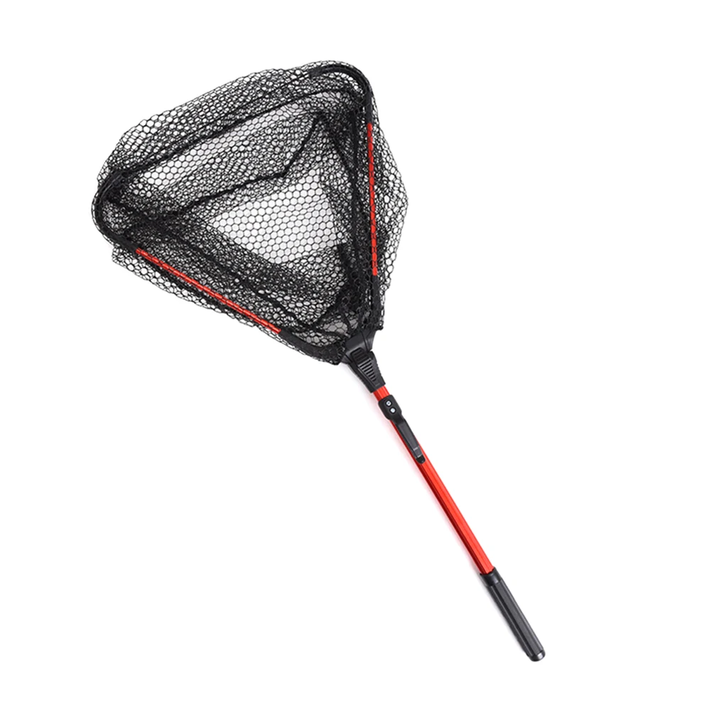 

Portable fishing net aluminum alloy telescopic folding landing net trap landing fishing net durable catch fish