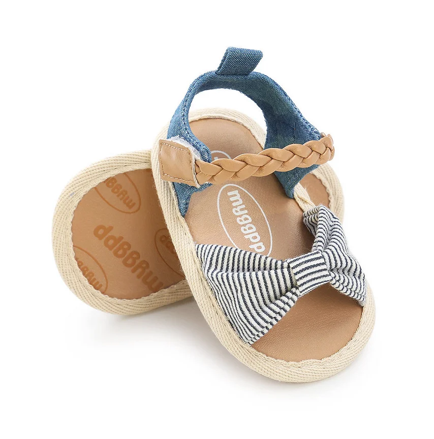 

0-18M Fashion Canvas Bow Soft Sole PU Baby Girls First Walkers Shoes Summer Prewalkers First Walkers Toddler Moccasins Newest