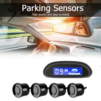 backup car parking radar monitor detector system backlight display car auto parktronic led parking radar with 4 parking sensors