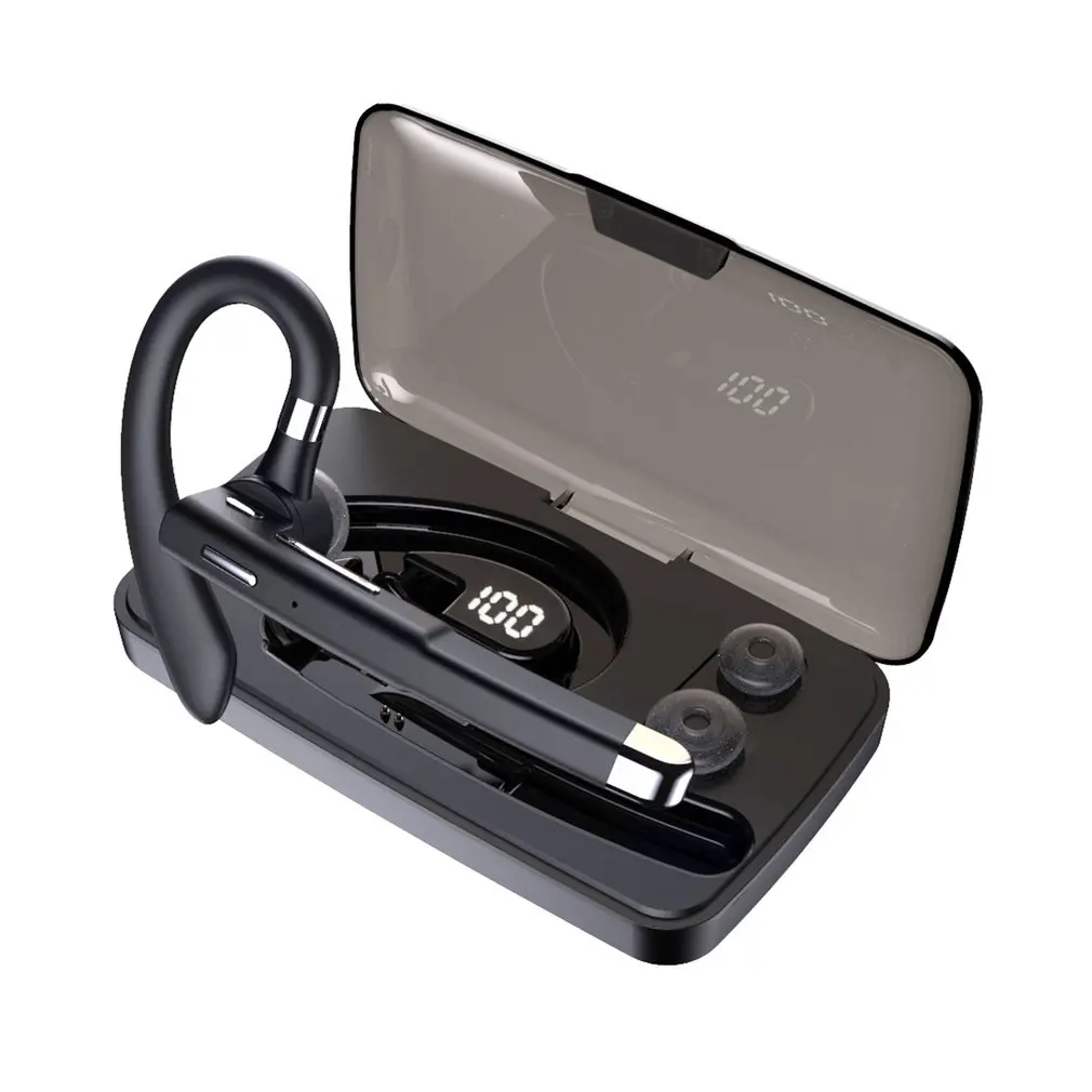 

YYK-520 Беспроводная Bluetooth-совместимая Hi-Fi гарнитура с дисплеем аккумулятора для телефона Xiaomi Huawei бизнес-крючок водонепроницаемые наушники