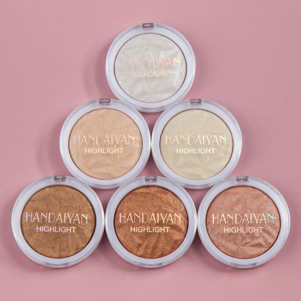 6 комплект цветной косметики мерцающие блестящие хайлайтеры для лица бронзаторы