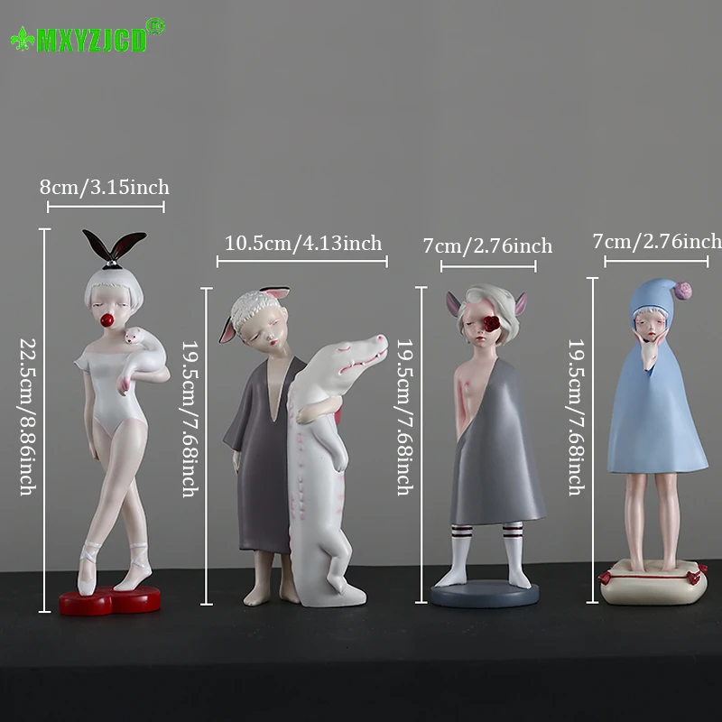 Украшения из смолы в виде девушек съедают сахар окрашенные раньше подарки для