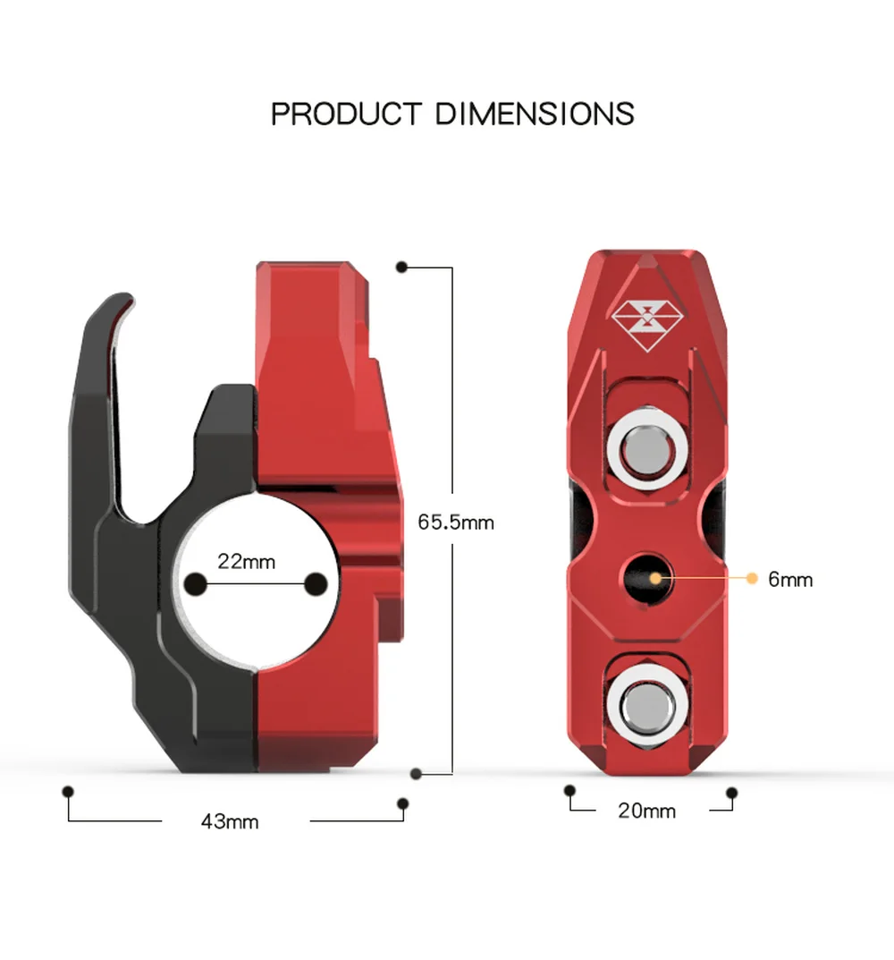 Мотоциклетный руль 22 мм крючок для шлема крепление на зеркало аксессуары