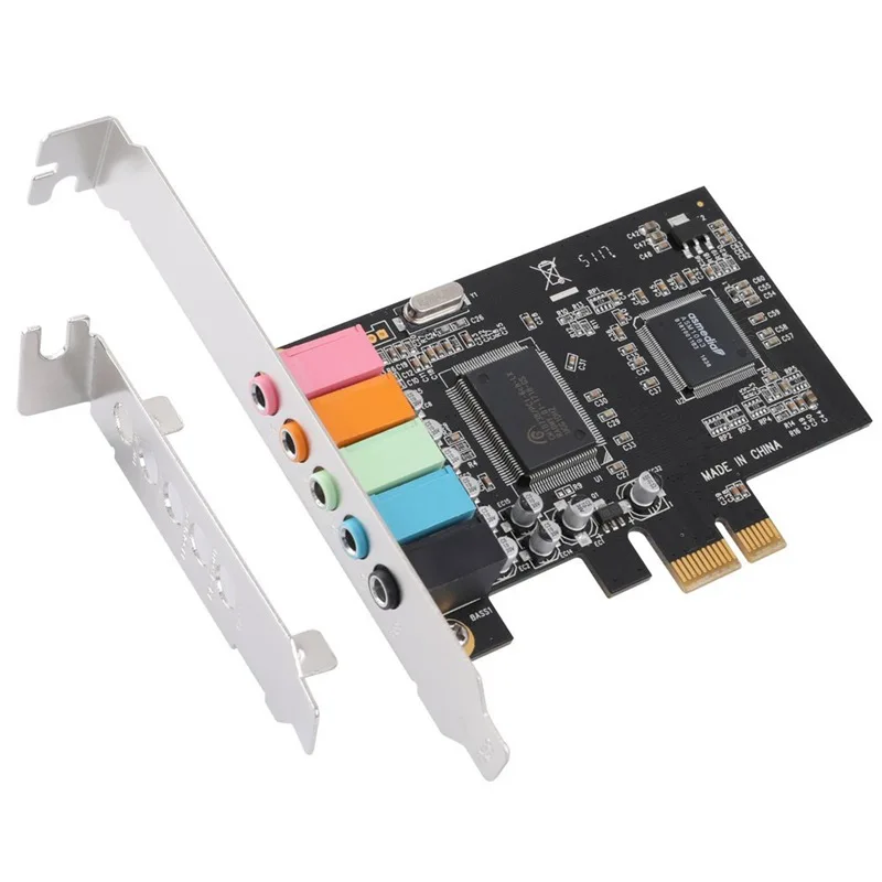 Звуковая карта PCIe 5 1 PCI Express объемная 3D для ПК с высокой производительностью